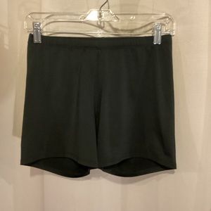 Black spandex athletic short size medium excellent condition